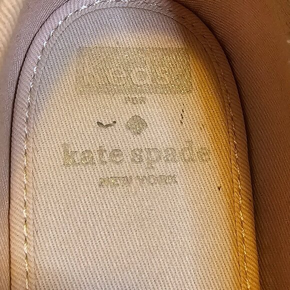 Kate Spade Keds Sneakers with Rose Gold Glitter, Size 8.5 - Picture 5 of 7